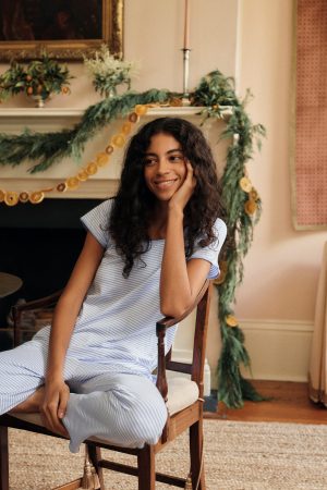 Pima Short-Long Set in Hydrangea