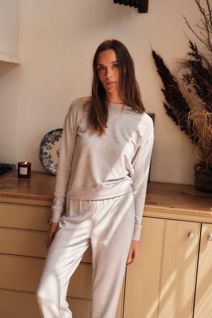 Relax Jogger Set in Heather Gray