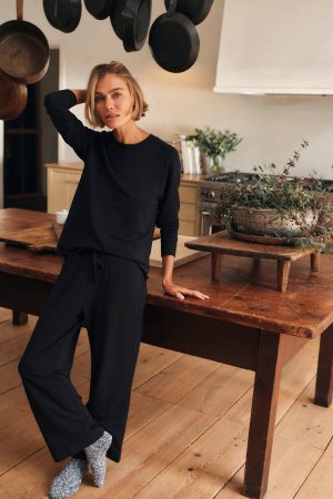 Relax Pants Set in Black