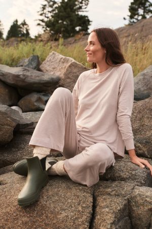 Relax Pants Set in Oat Heather