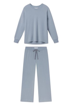 Relax Pants Set in Dusty Blue