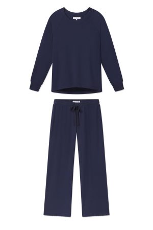 Relax Pants Set in English Navy