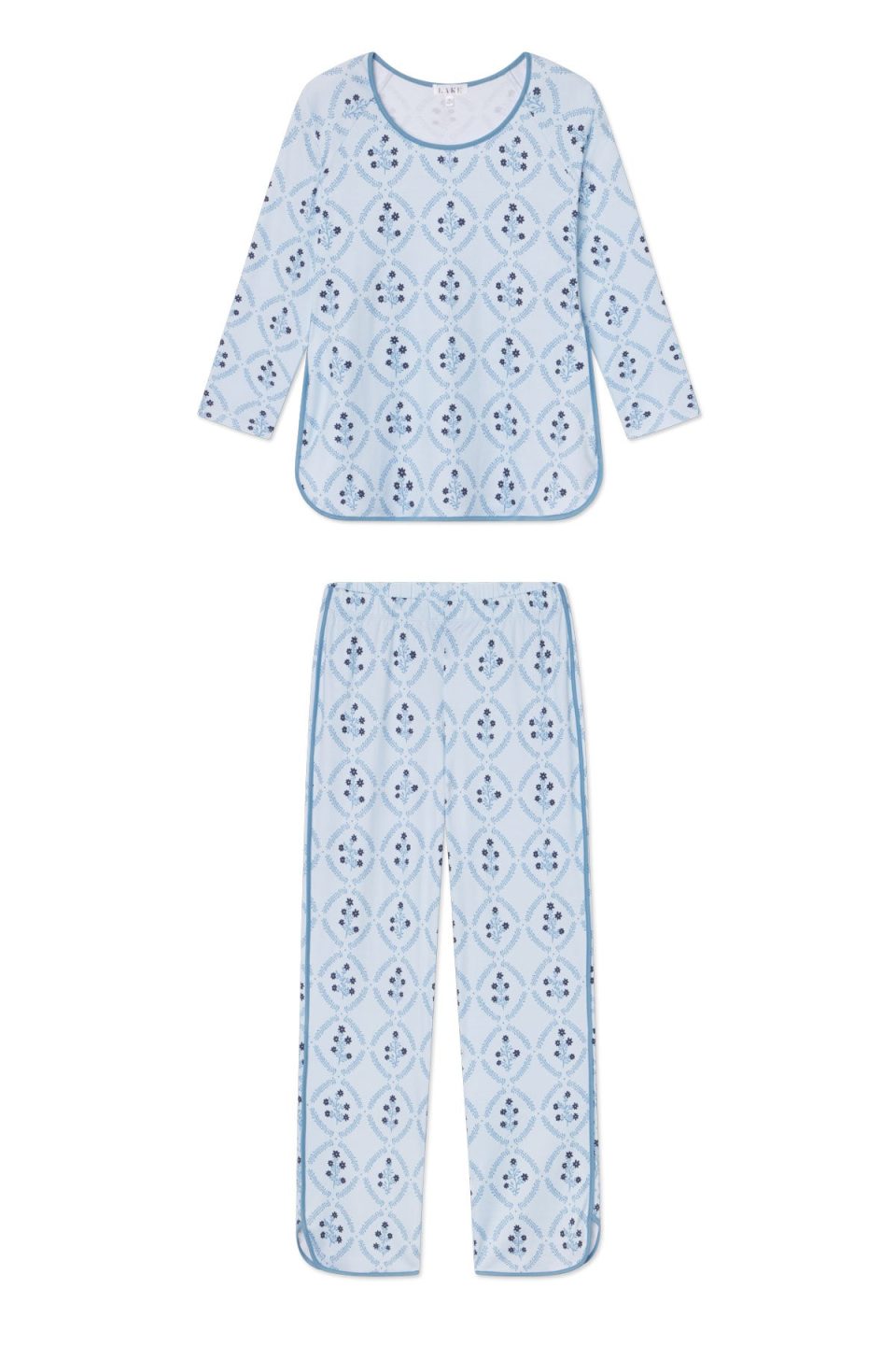 Pima Long-Long Set in Serene Blue Wreath